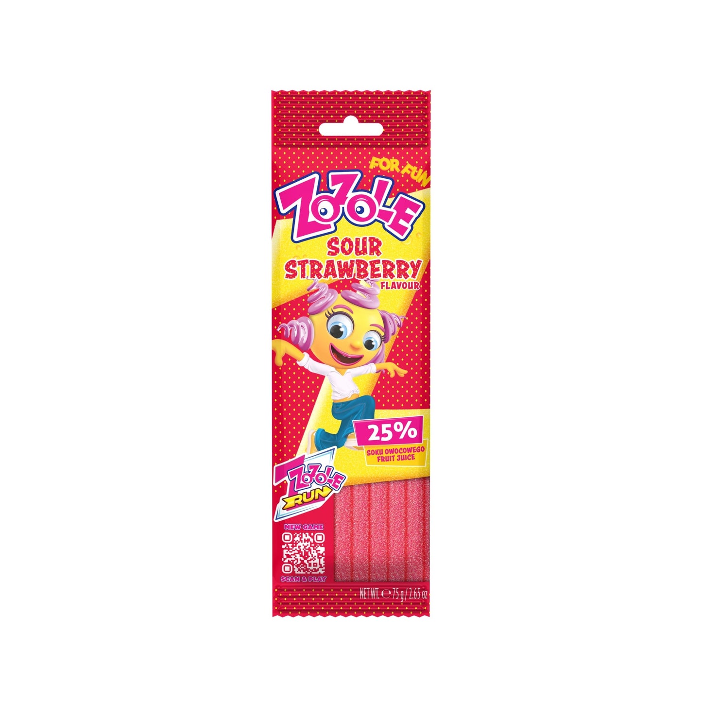 Zozole - Sour Strawberry Jellies 75g