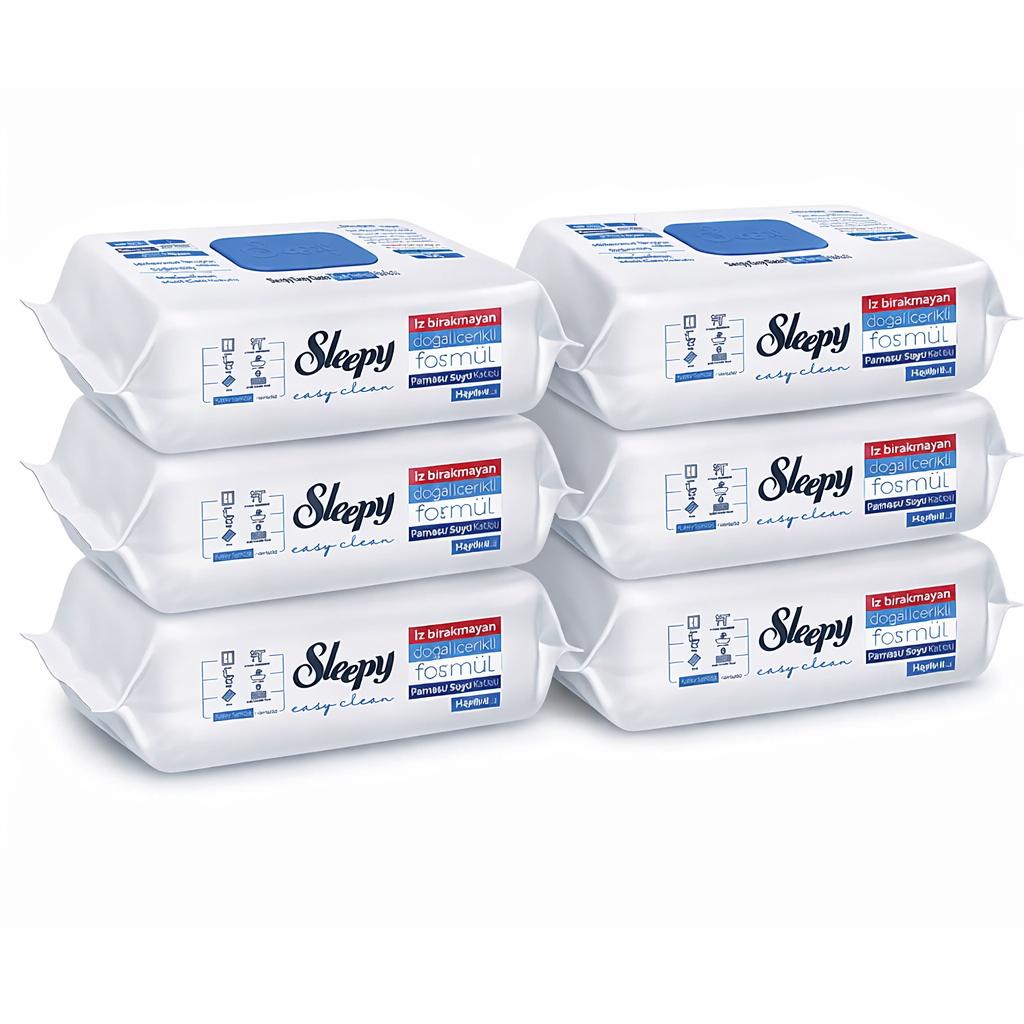 6x Sleepy Reinigungstücher - Blauer Fichtenduft