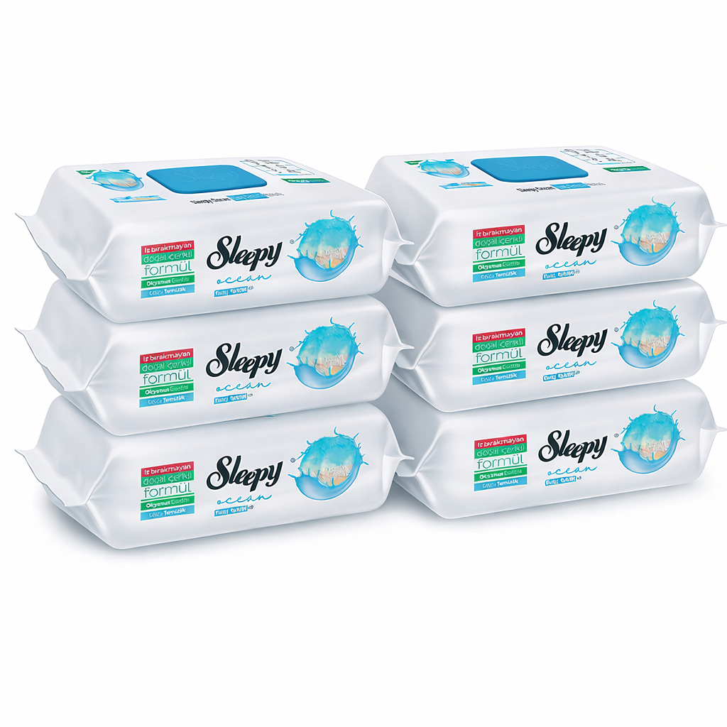 6x Sleepy Reinigungstücher - Ozeanfrische