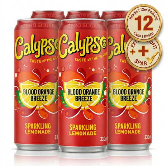 3x Calypso - Blood Orange Breeze Zero - 330ml