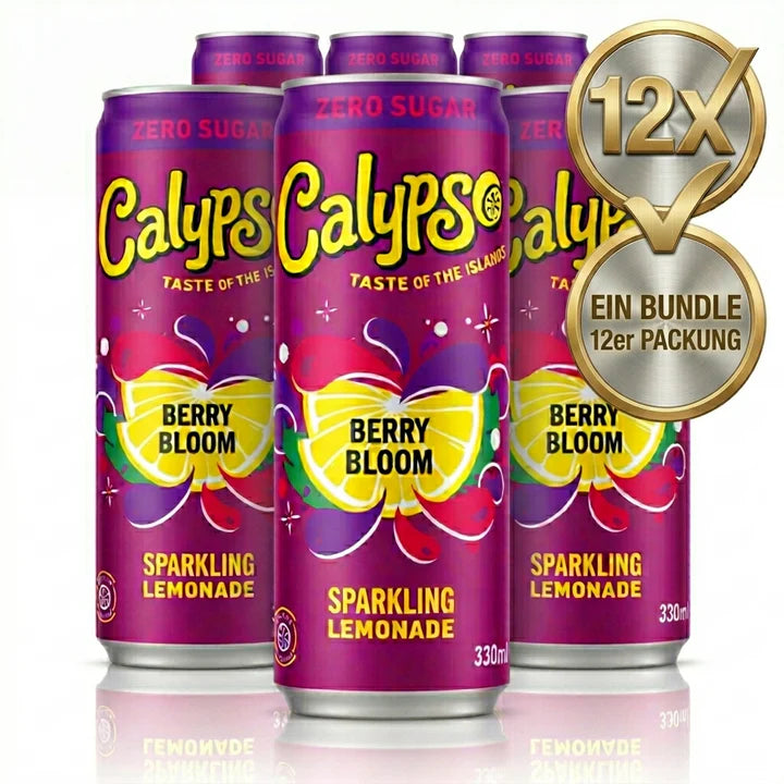 3x Calypso Dose - Berry Bloom Zero - 330ml