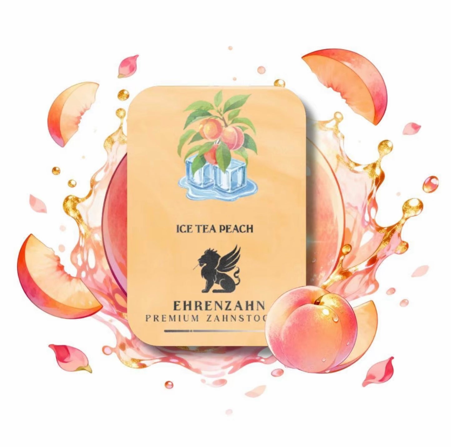 Ehrenzahn Zahnstocher mit Ice Tea Peach Geschmack