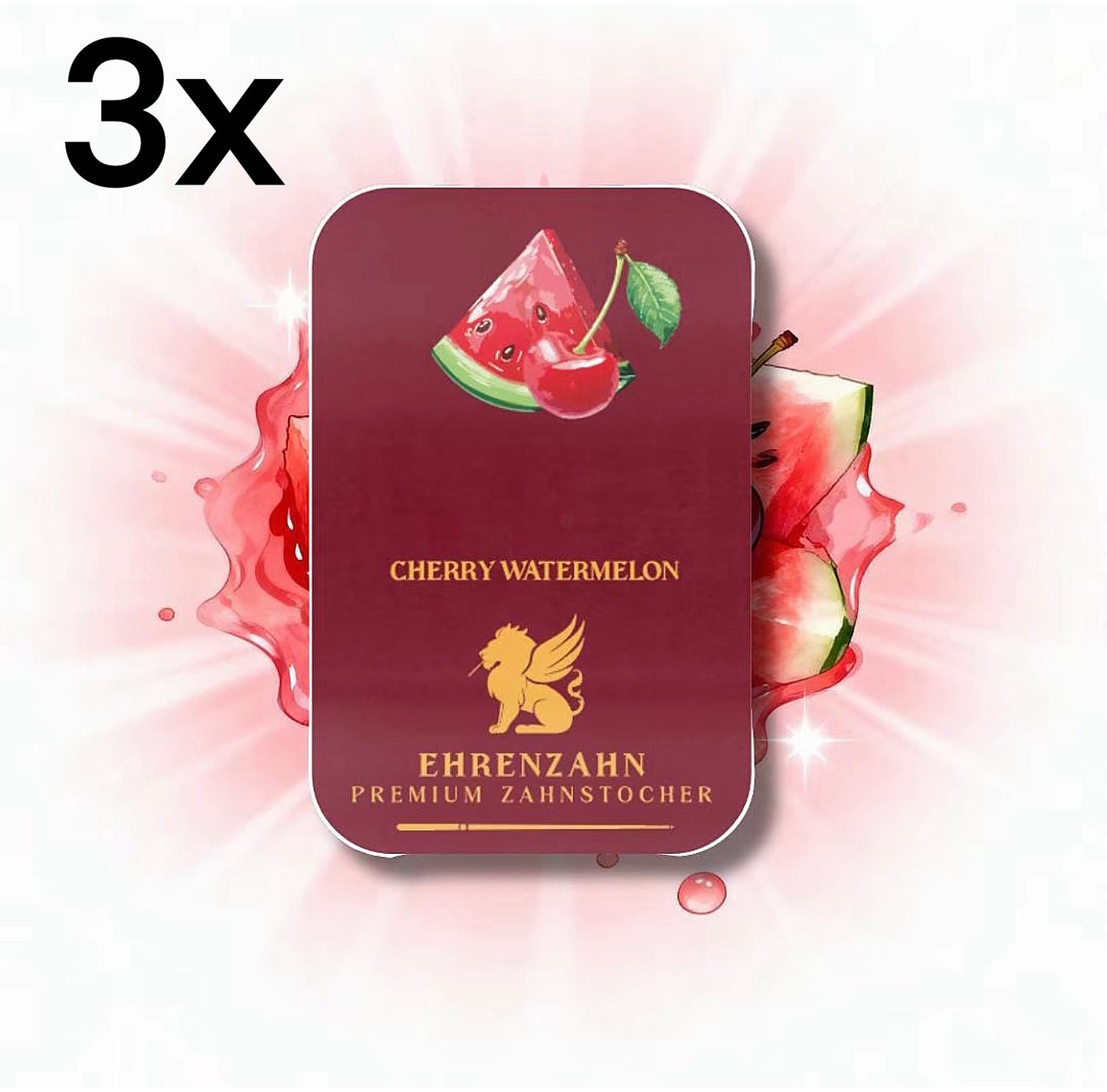 Ehrenzahn Zahnstocher mit Cherry Watermelon Geschmack