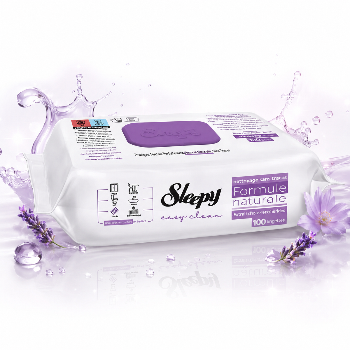 6x Sleepy Reinigungstücher - Orchideengarten