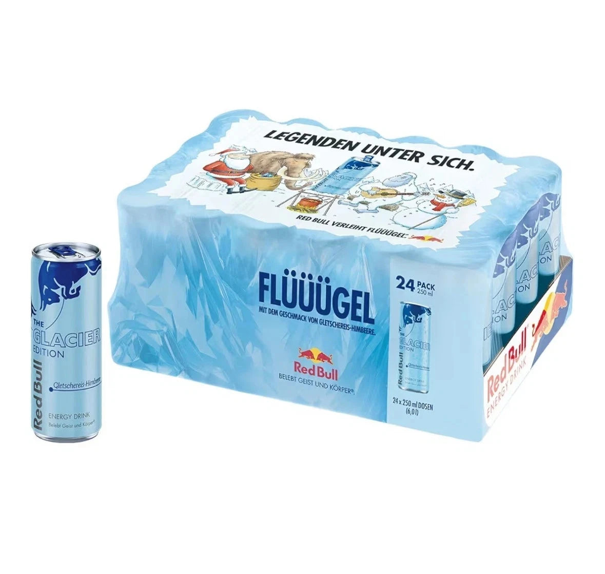3x Red Bull - Gletschereis-Himbeere - 250ml