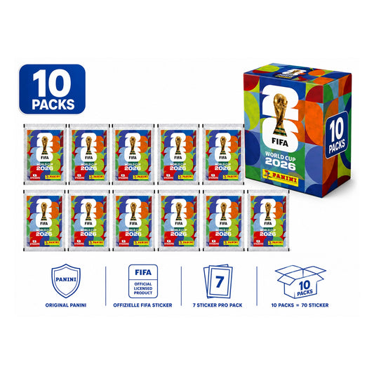 Fifa World Cup 2026 Panini Sticker - 10 Packs