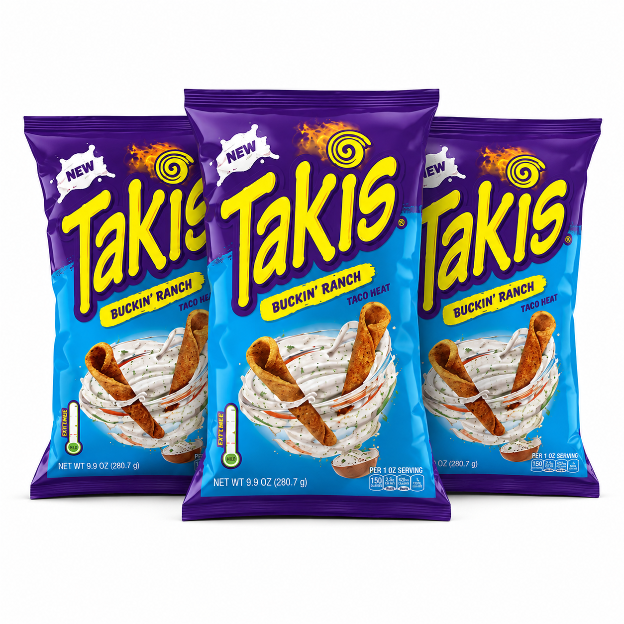 3x Takis - Buckin Ranch 100g