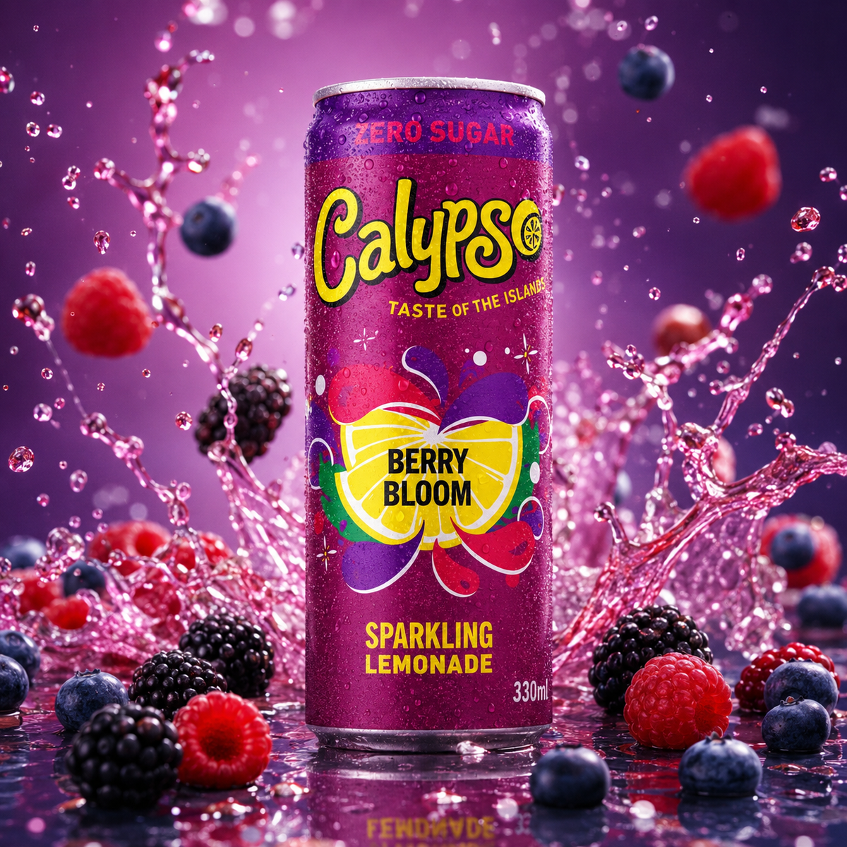 12x Calypso Dose - Berry Bloom Zero - 330ml