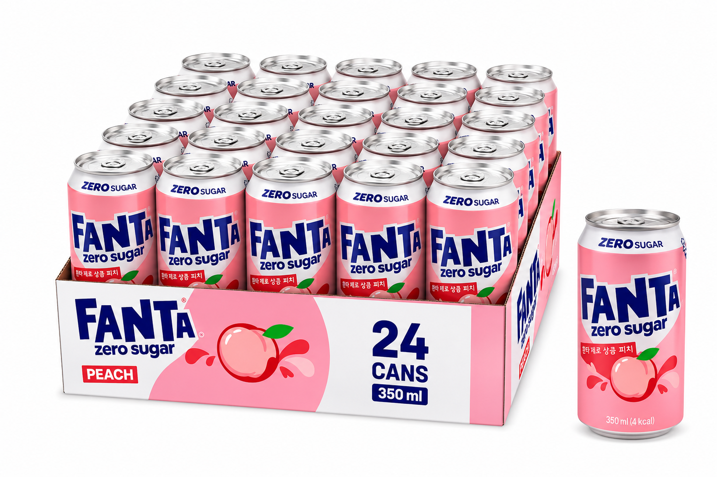 24x Fanta Korea - Zero Peach 350ml