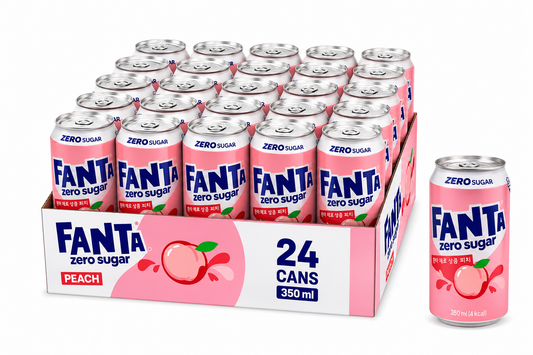 24x Fanta Korea - Zero Peach 350ml
