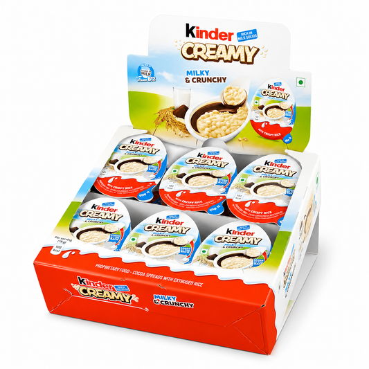 24x Kinder Creamy - Milky & Crunchy 19g