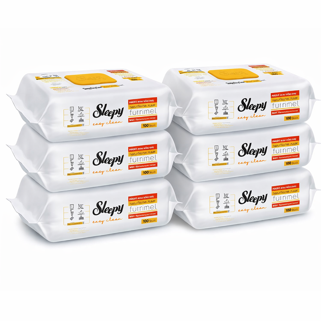 6x Sleepy Reinigungstücher - Eukalyptus Duft