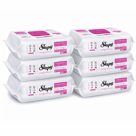 6x Sleepy Reinigungstücher - Lilienbouquet