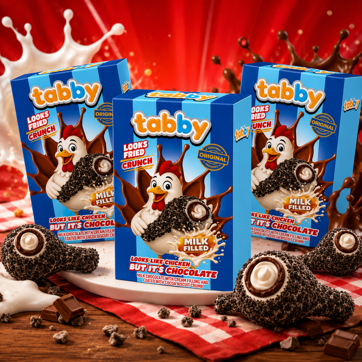 3x Tabby - Caramelised Crumble Chocolate - Cookie Edition