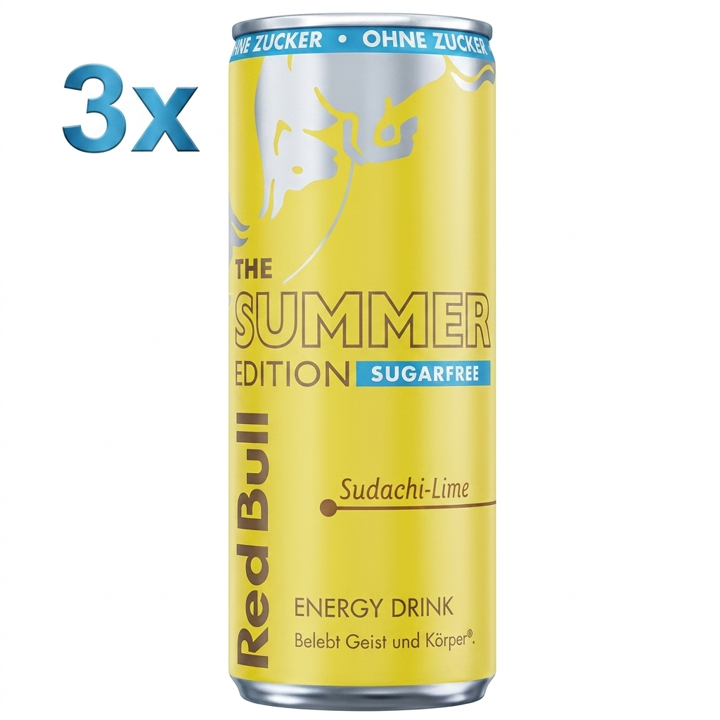3x Red Bull -Sudachi-Lime Zero - 250ml