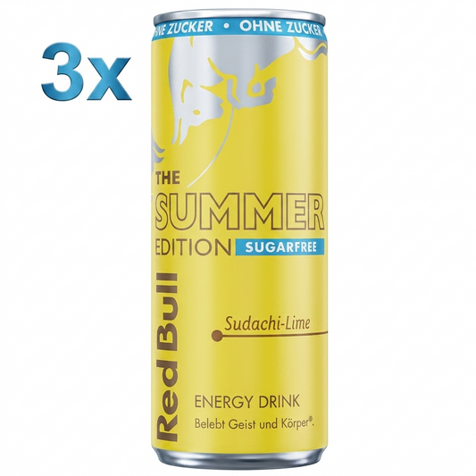3x Red Bull -Sudachi-Lime Zero - 250ml