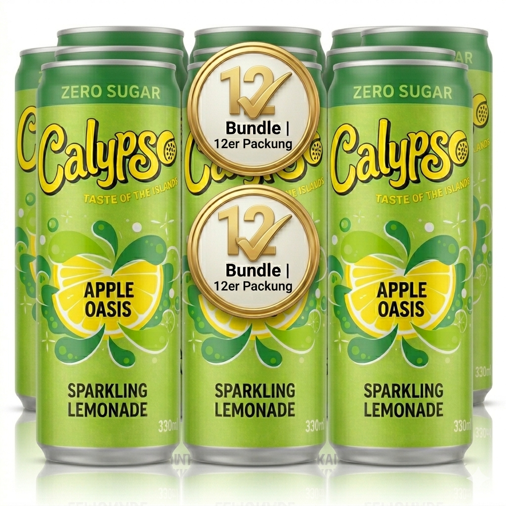 3x Calypso Dose - Apple Oasis Zero - 330ml