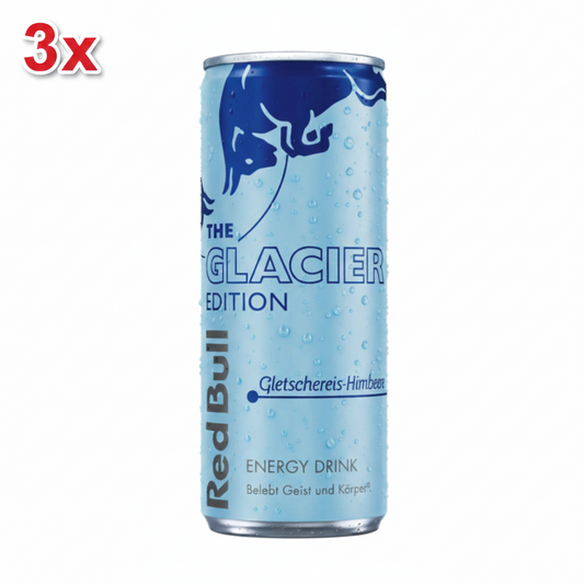 3x Red Bull - Gletschereis-Himbeere - 250ml