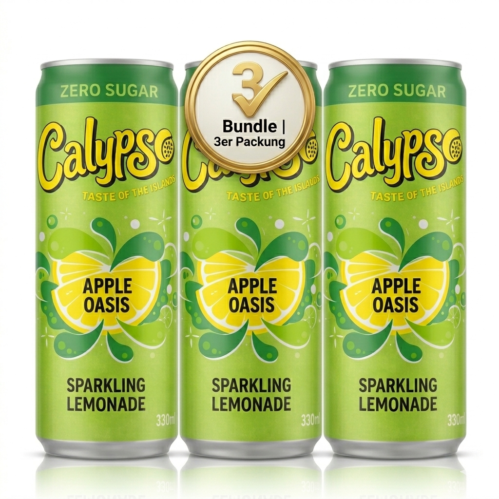 3x Calypso Dose - Apple Oasis Zero - 330ml