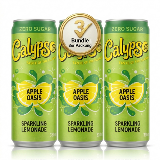 3x Calypso Dose - Apple Oasis Zero - 330ml