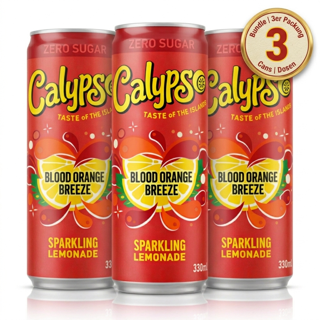 3x Calypso - Blood Orange Breeze Zero - 330ml