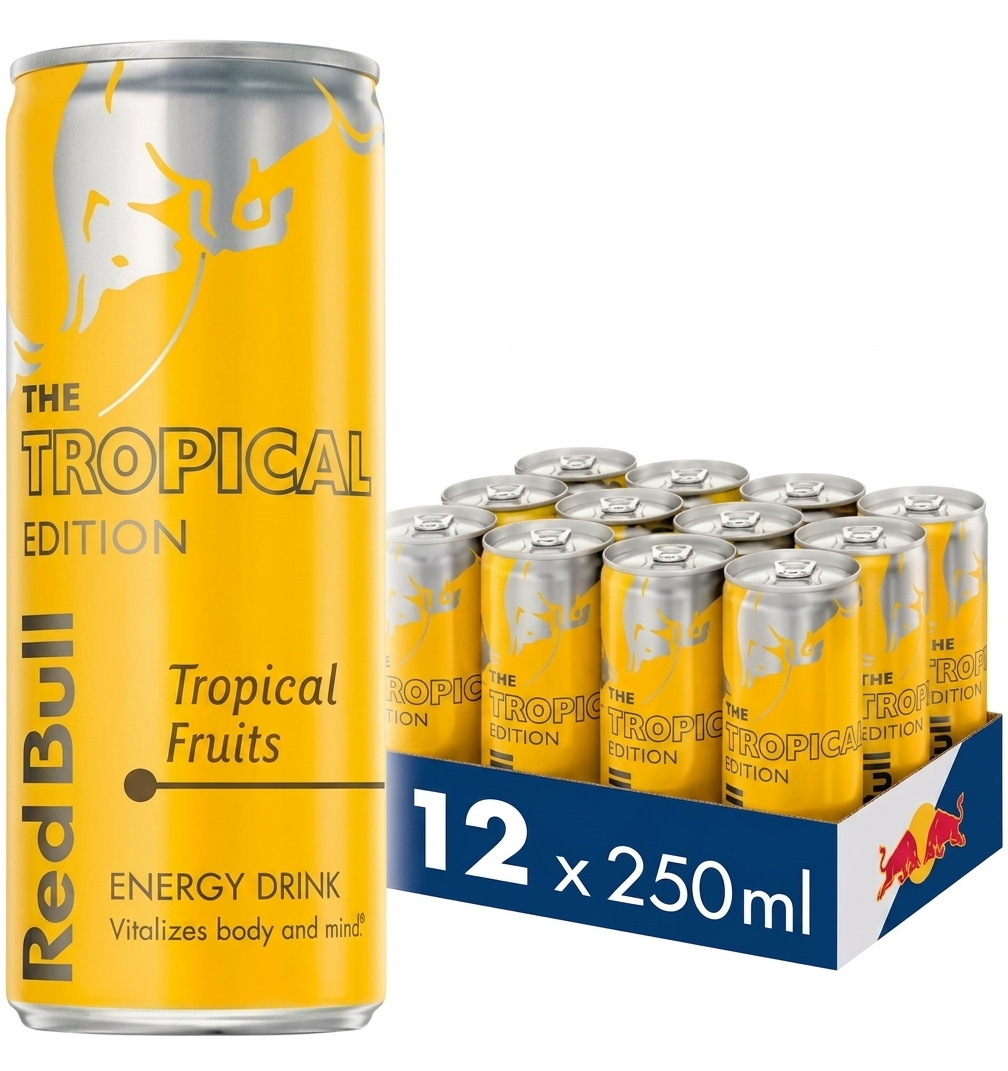 3x Red Bull - Tropical - 250ml