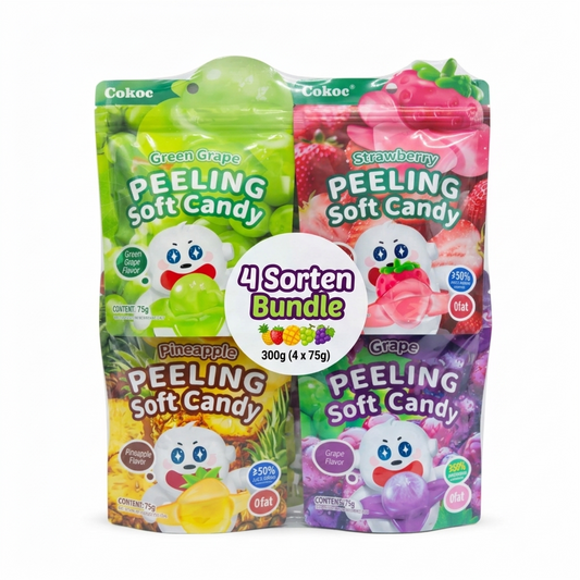 4x Cokoc Peeling Soft Candy - zufällige Geschmäcke - 300g insgesamt