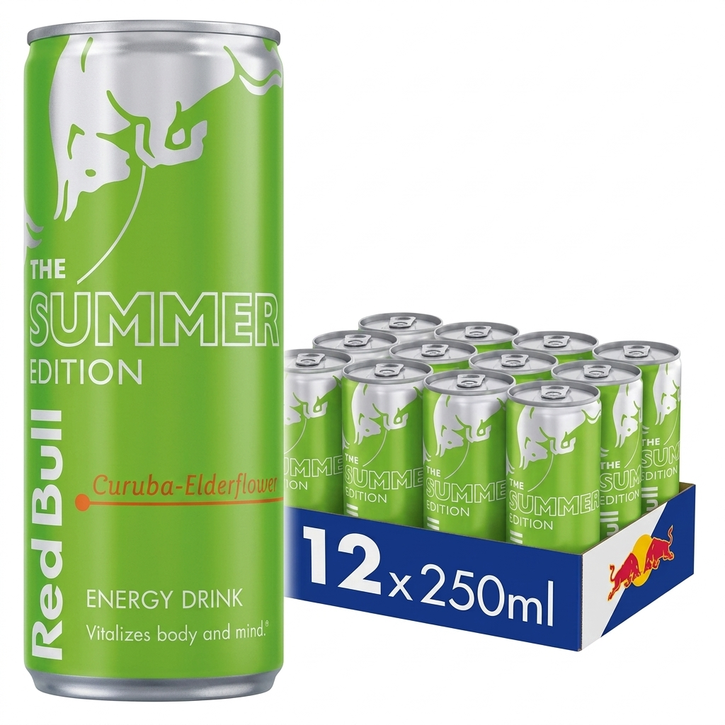 3x Red Bull - Curuba & Holunderblüte - 250ml