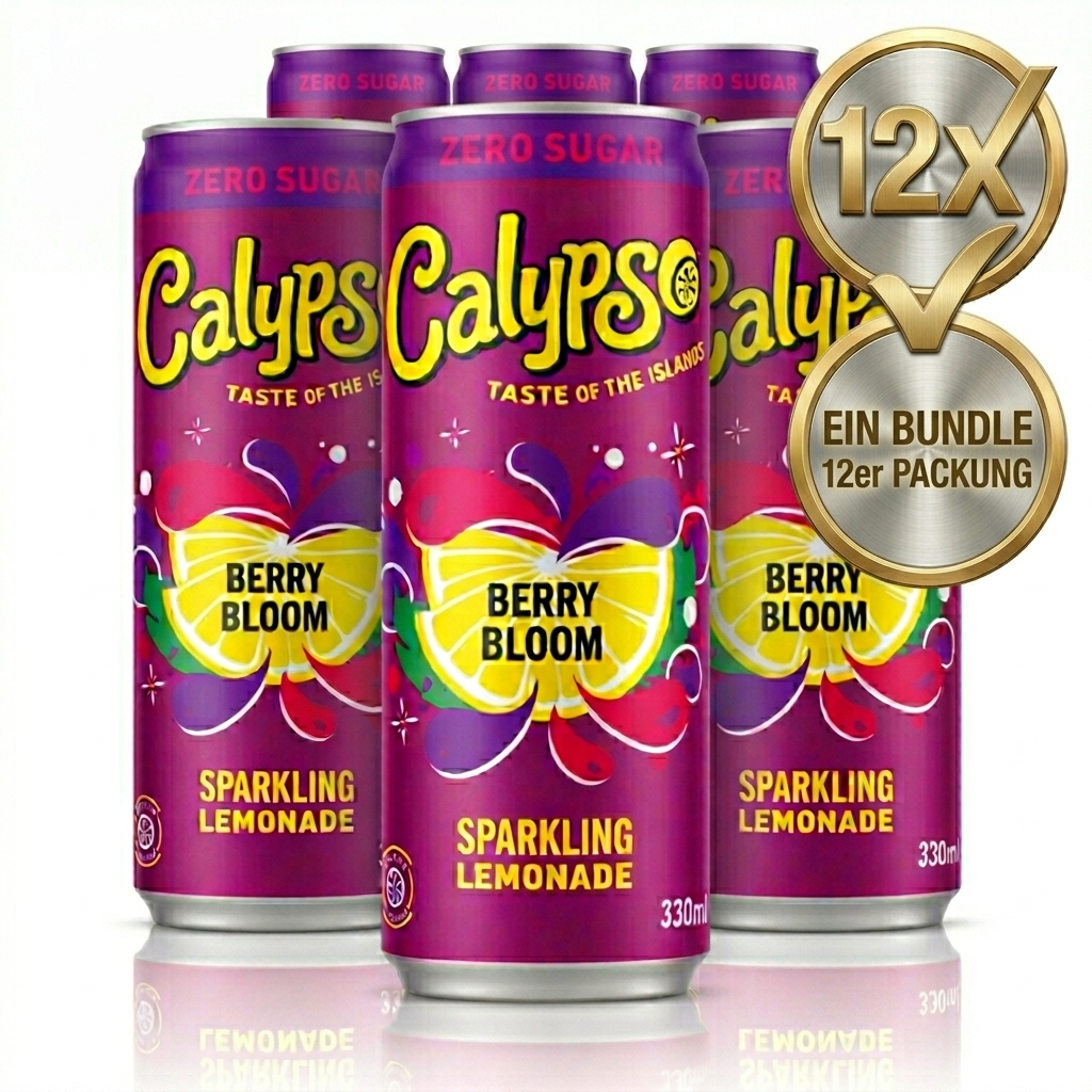 12x Calypso Dose - Berry Bloom Zero - 330ml