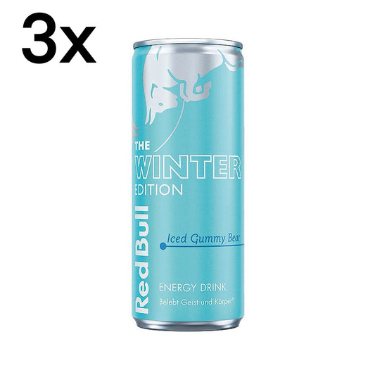 3x Red Bull - Iced Gummy Bear - 250ml