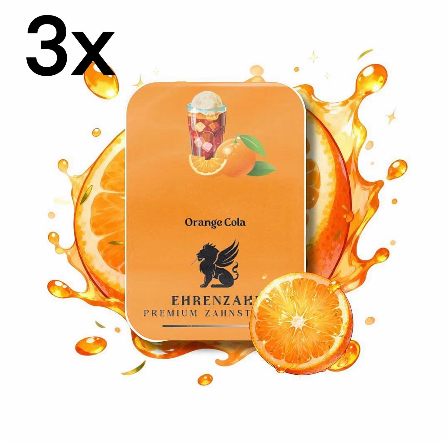 Ehrenzahn Zahnstocher mit Orange Cola Geschmack