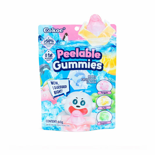 Cokoc Peeling Soft Candy - Mixed Fruit Soda - 60g