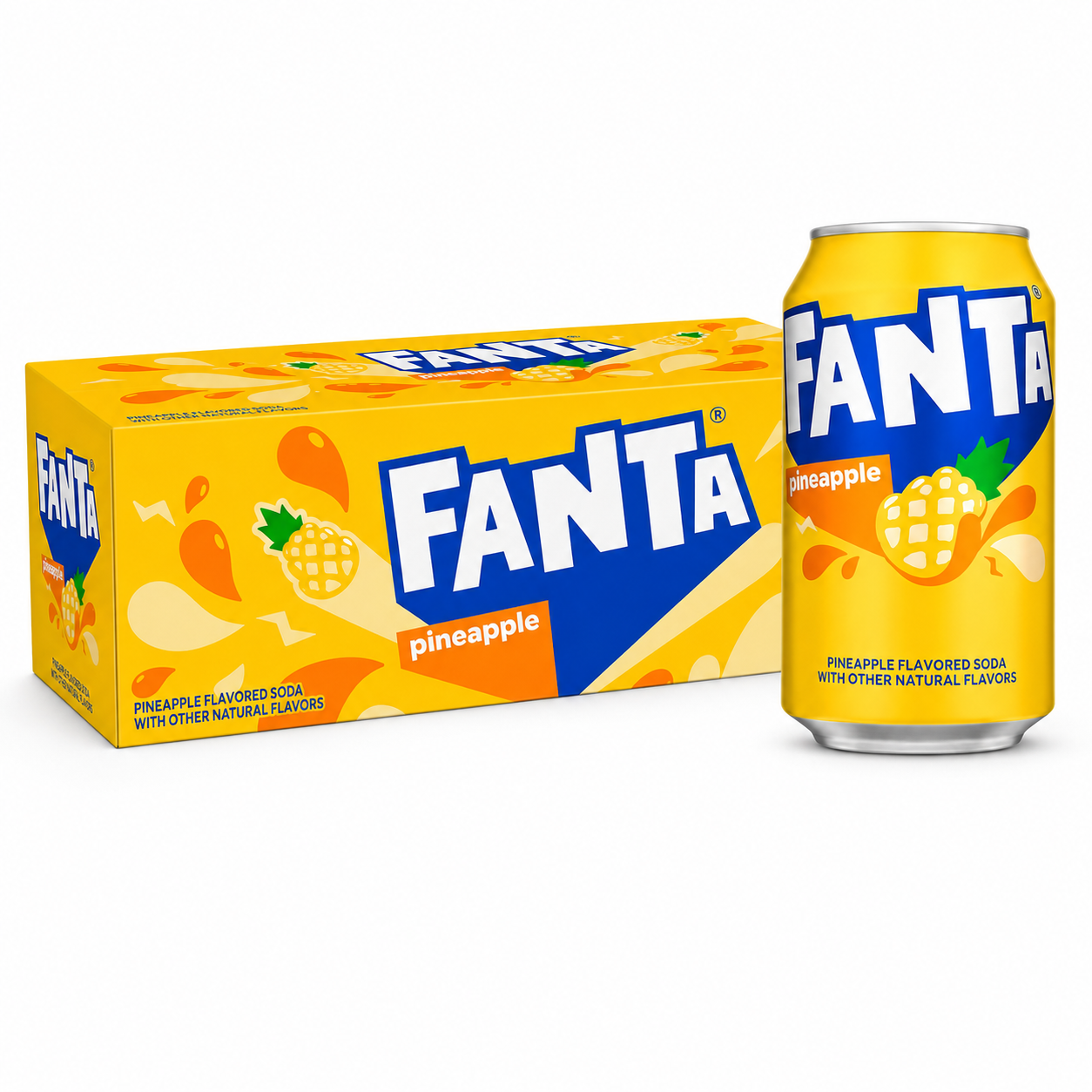 12x Fanta USA - Pineapple 355ml