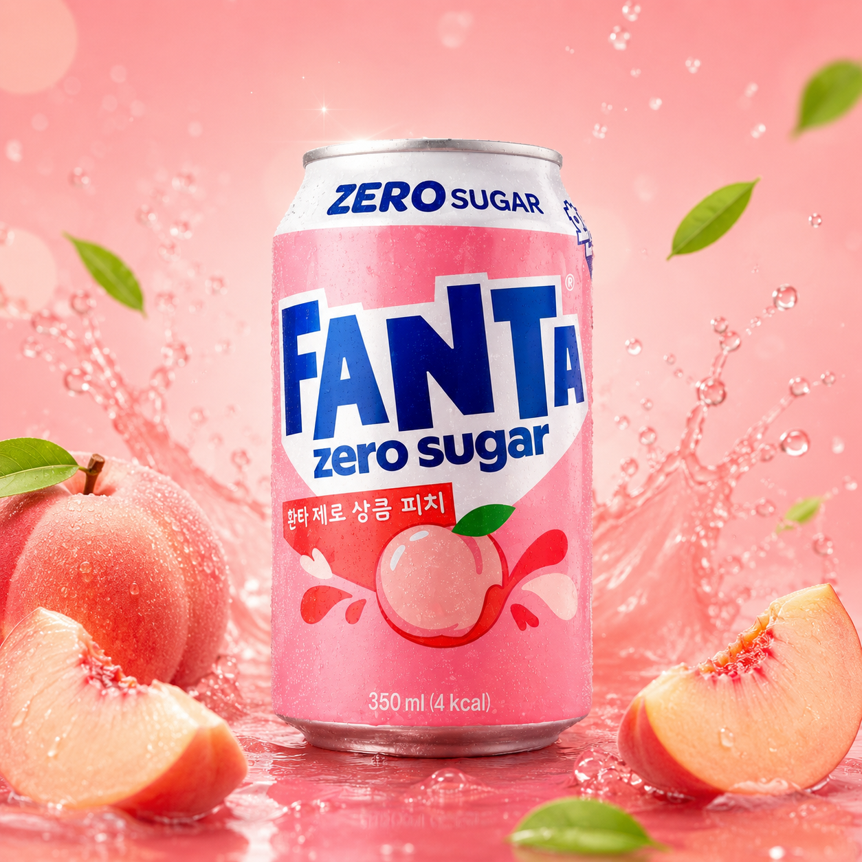 24x Fanta Korea - Zero Peach 350ml