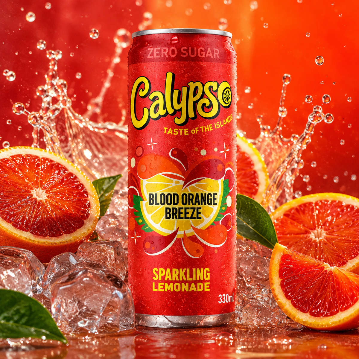 12x Calypso - Blood Orange Breeze Zero - 330ml