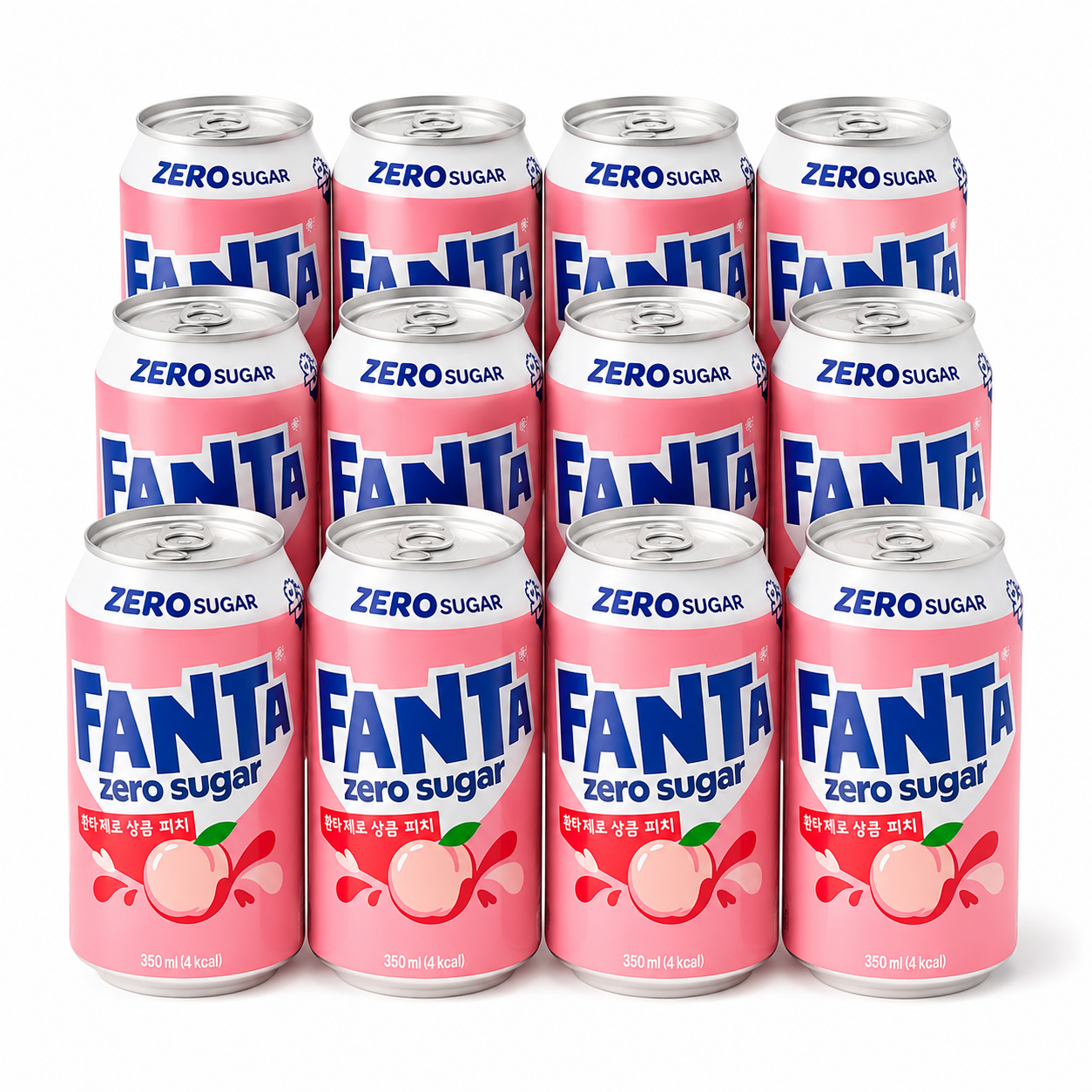 12x Fanta Korea - Zero Peach 350ml