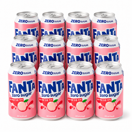 12x Fanta Korea - Zero Peach 350ml