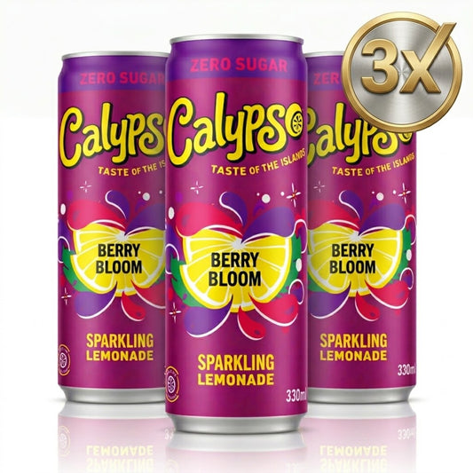 3x Calypso Dose - Berry Bloom Zero - 330ml